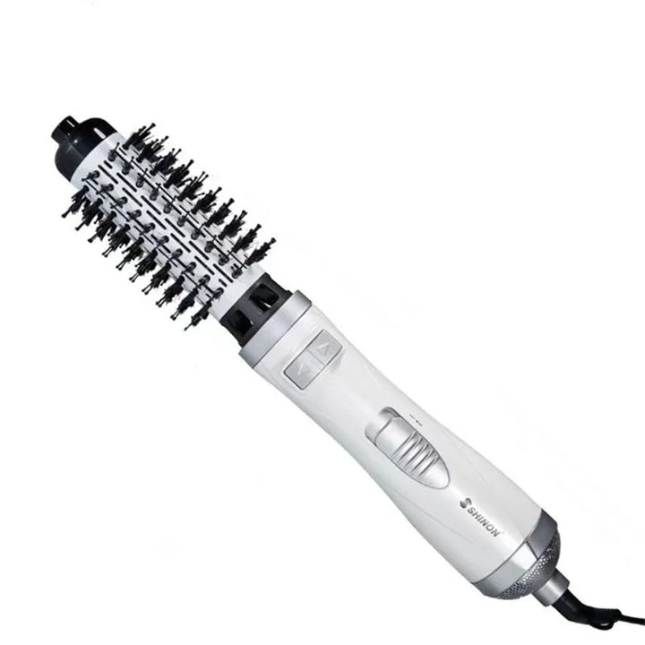 220V Automatic Rotating Electric Hair Straightener Brush Hair Curler Heat Airflow Dryer Hot Air Bursh Volume Styler