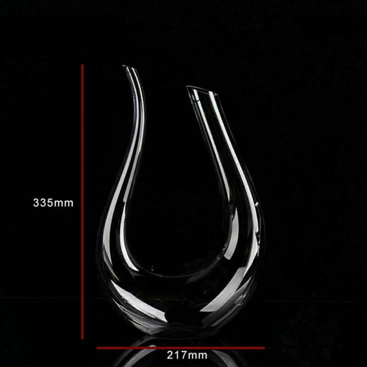 Crystal U-shaped Wine Decanter Harp Swan Decanter Creative Wine Separator Clear Wine Aerator Glass Wine Decanter Bottle