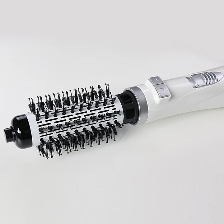 220V Automatic Rotating Electric Hair Straightener Brush Hair Curler Heat Airflow Dryer Hot Air Bursh Volume Styler