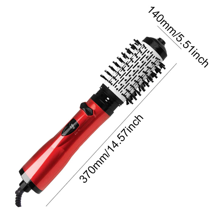 3 in 1 Negative Ion Straight Hair Dryer Brush Rotatable Hair Curler Brush Electric Blow Dryer Curling Brush Hair Styling Tool