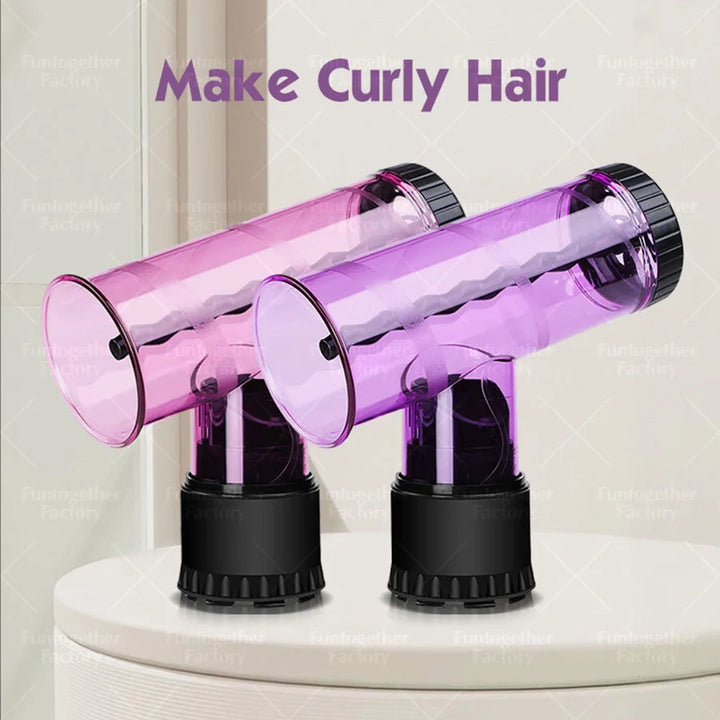 Lazy curling hair dryer curling cover, two curling modes, large waves/small waves, hair dryer accessories