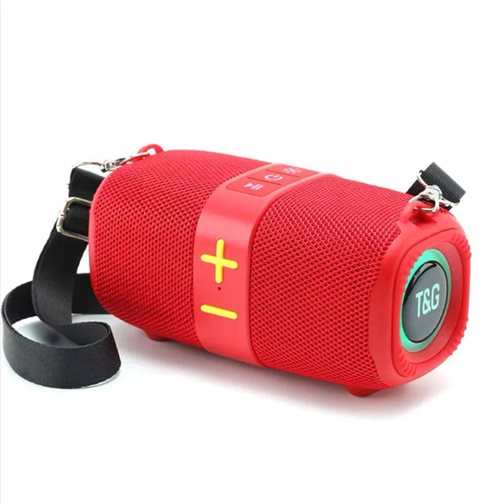 TG667 Crossbody LED light portable Bluetooth speaker, outdoor small and high appearance level, compatible with USB/AUX/TF/FM