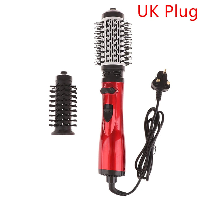 Hair Dryer Brush 3 In 1 Hot Air Spin Brush Curling Straightening Styling Auto-Rotating Ionic Round Blow Dryer Volumizer