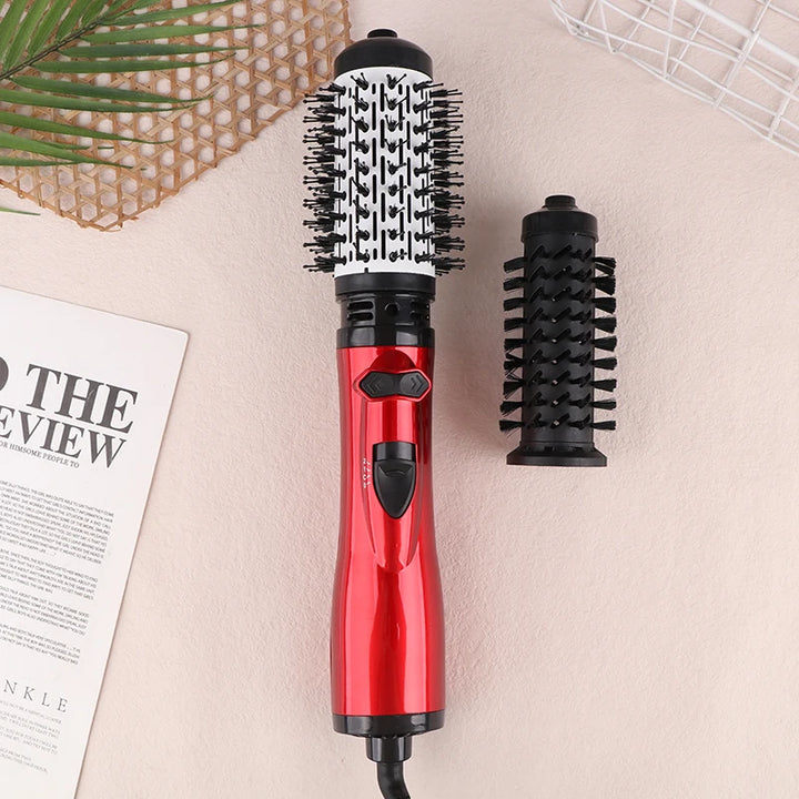 Hair Dryer Brush 3 In 1 Hot Air Spin Brush Curling Straightening Styling Auto-Rotating Ionic Round Blow Dryer Volumizer