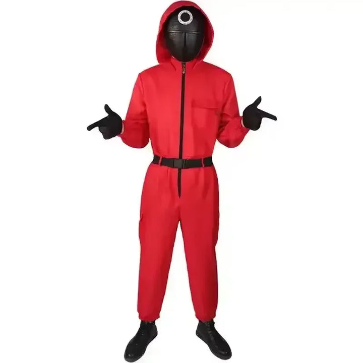 New Red Calamari Cosplay Costume Games Jumpsuit Party Tracksuit Outfits Props Role Play Classic Costume 123 Performance