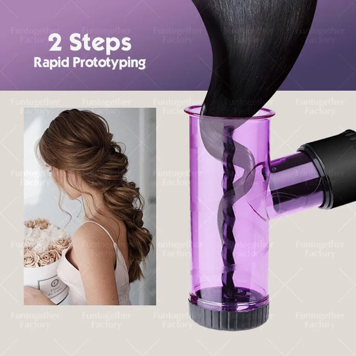 Lazy curling hair dryer curling cover, two curling modes, large waves/small waves, hair dryer accessories