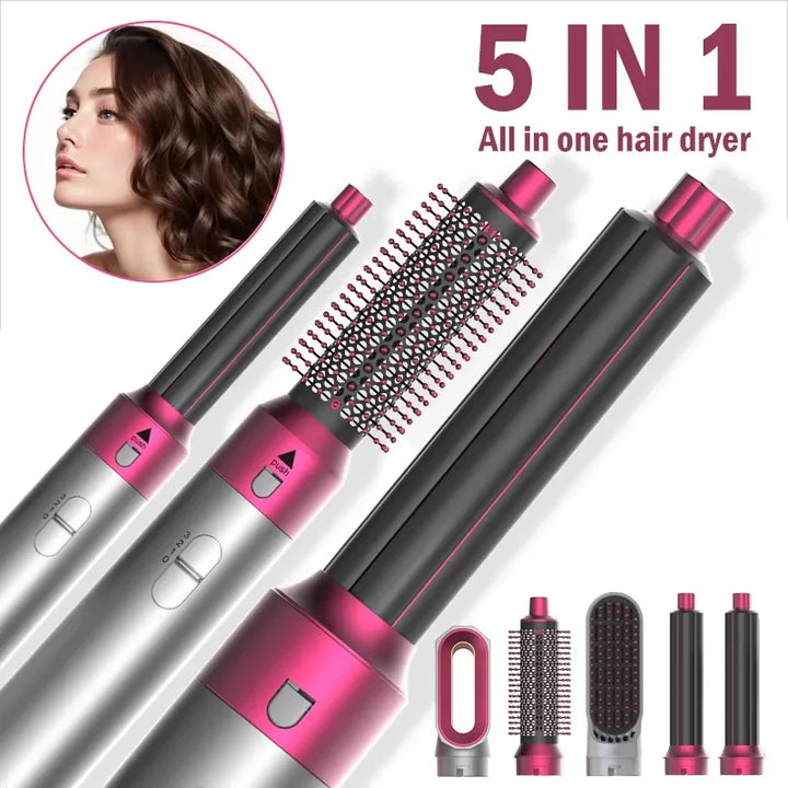 Multifunctional 5 In 1 Hair Dryer For Dyson Airwraps Hot Air Combing Brush Curling Iron Hair Straightener Hairdressing Tools