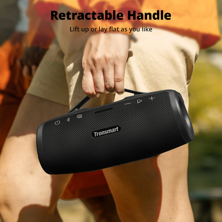 Tronsmart Mirtune S100 Bluetooth Speaker 50W Speaker with IPX7 Waterproof, APP Control, Built-in Powerbank & Retractable Handle