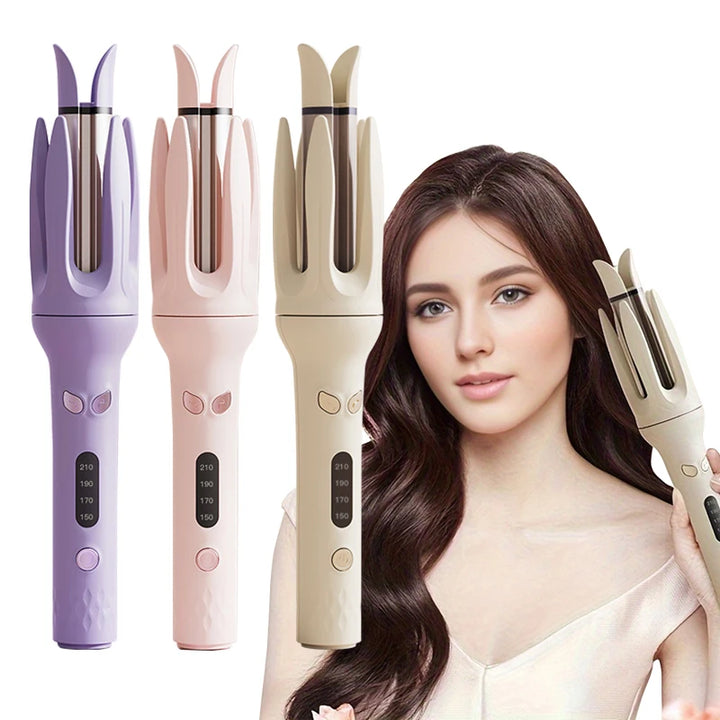 Automatic Hair Curler 28mm Negative Ions Electric Ceramic Curling Hair Stick Rotating Curl Waves Anti-Tangle Curling Iron Styler