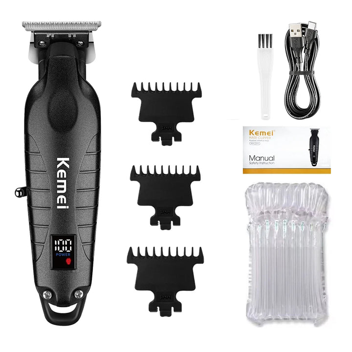 Kemei Hair Clipper Kit for Men, Electric Shaver, Hair Trimmer, Professional Cutting Machine, KM-2290, KM-2293, KM-1102