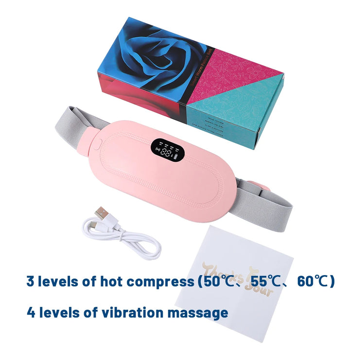 Menstrual Heating Pad Smart Warm Palace Belt Electric infrared Heat Belly Waist Belt Massager For Women Girl Pain Relief