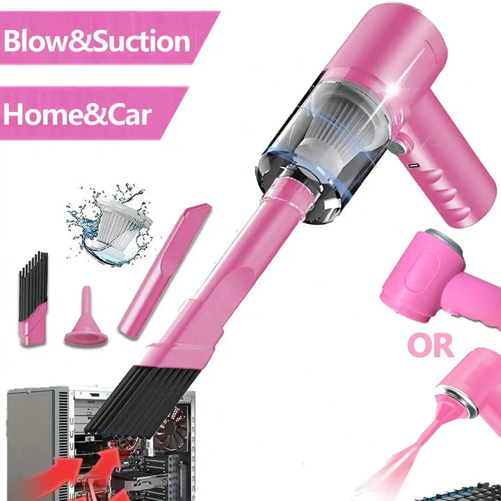 3 In 1 Integrated Suction And Blowing Vacuum Combination Vacuum Cleaner USB Charging Small Car Household Vacuum Cleaner