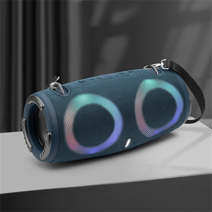 Portable Waterproof 100W High Power Bluetooth Speaker RGB Colorful Light Wireless Subwoofer 360 Stereo Surround TWS FM Boom Box