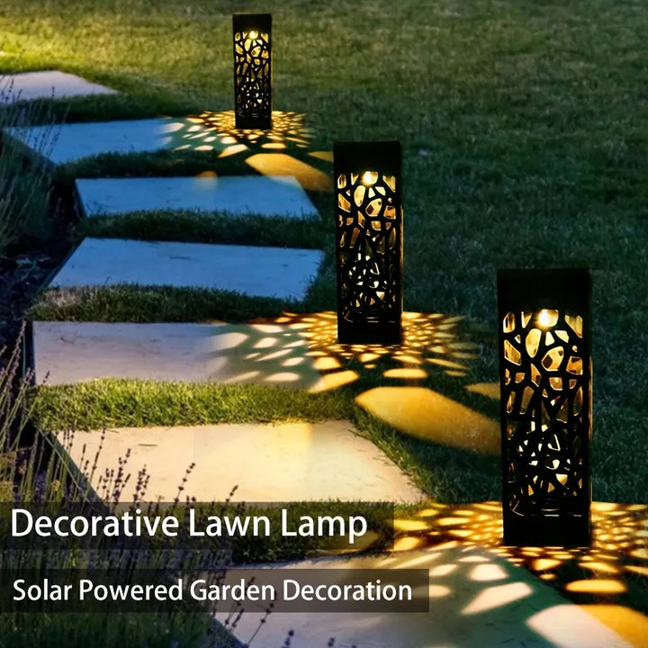 6pcs Solar Outdoor Lighting Solar Decorative Path Lights Garden Lawn Lights Outdoor Waterproof Solar LED Landscape Garden Light