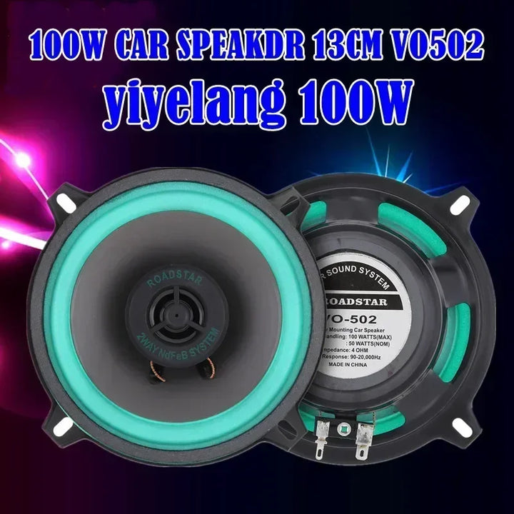 4/5/6.5 Inch Car Speakers Coaxial Subwoofer Universal Automotive Audio HiFi Music Full Range Frequency Car Stereo Speaker