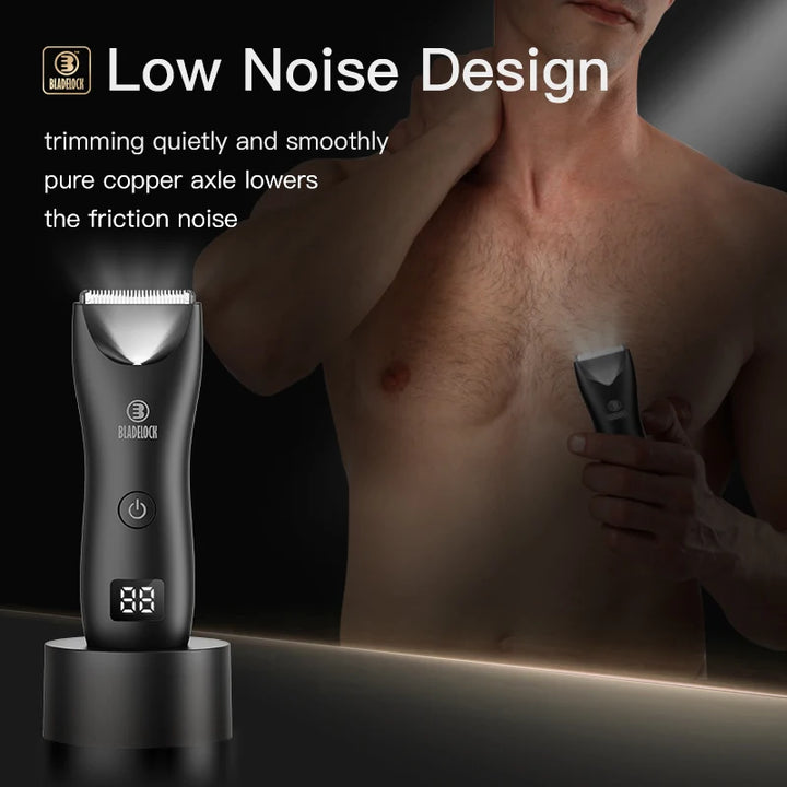 Professional Groin Body Hair Trimmer Ball Shaver for Men Body Grooming Clipper Rechargeable Ceramic Trimmer Bikini Epilator