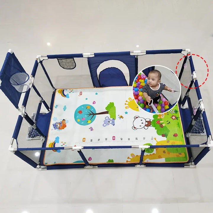 IMBABY Playpen for Children Rectangle Children's Play Playpen Large Baby Playpens Washable Baby's Playpen Safety Baby Playground