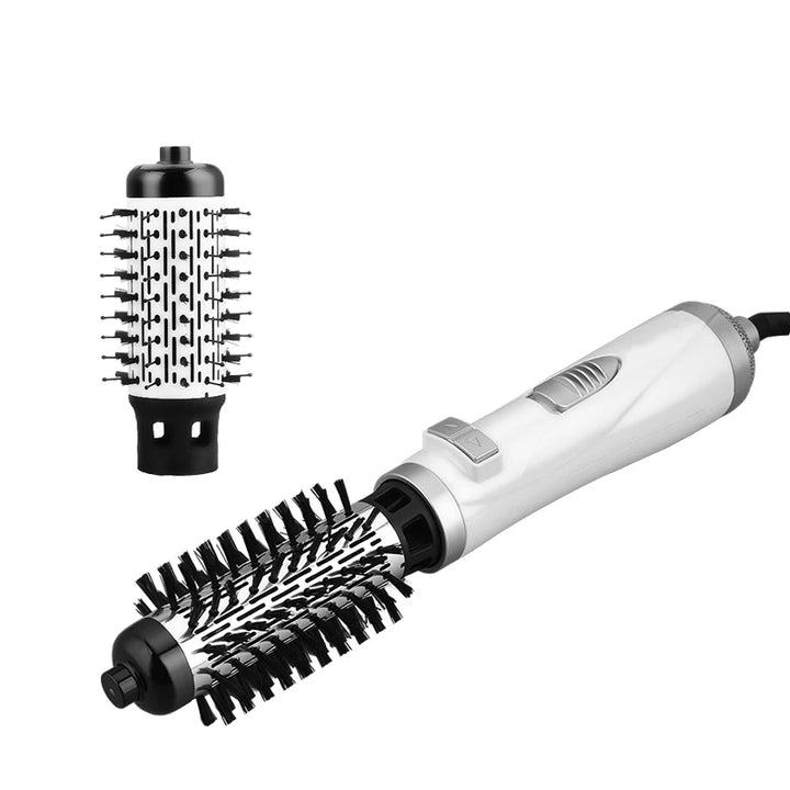 Three-in-one rotary electric hair straightener, curling iron, hair dryer, hot air comb, negative ion hair brush