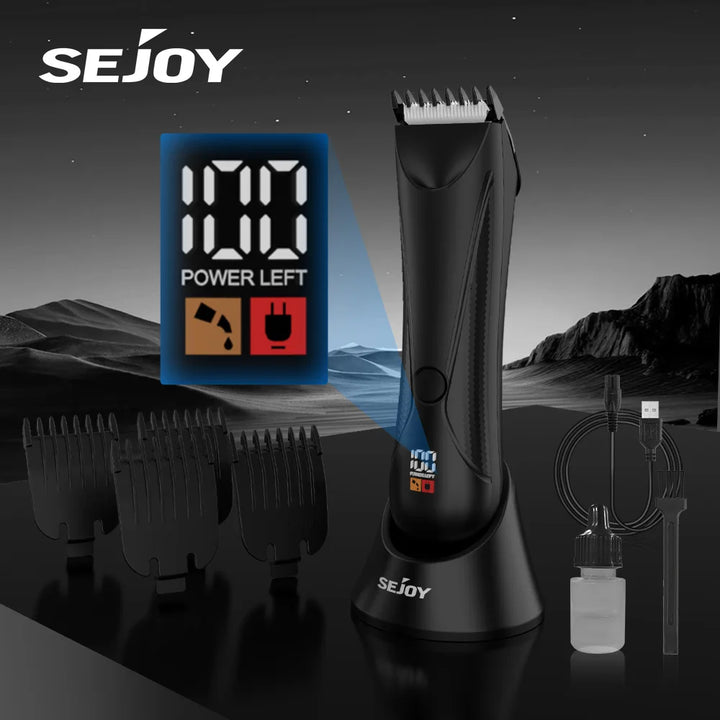 Sejoy Mens Body Hair Trimmer Pubic Hair Trimmer Ball Shaver Hair Cutting Machine