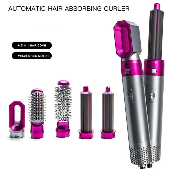 Brand new hair dryer multi-functional hair styler 5 in 1 curling iron hair straightener with hair brush hair dryer hair dryer mu