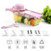 6 in 1 Vegetable Cutter Grater Slicer Shredder Multifunctional Peeler Carrot Fruit Kitchen Roller Gadget Chopper Food Processor