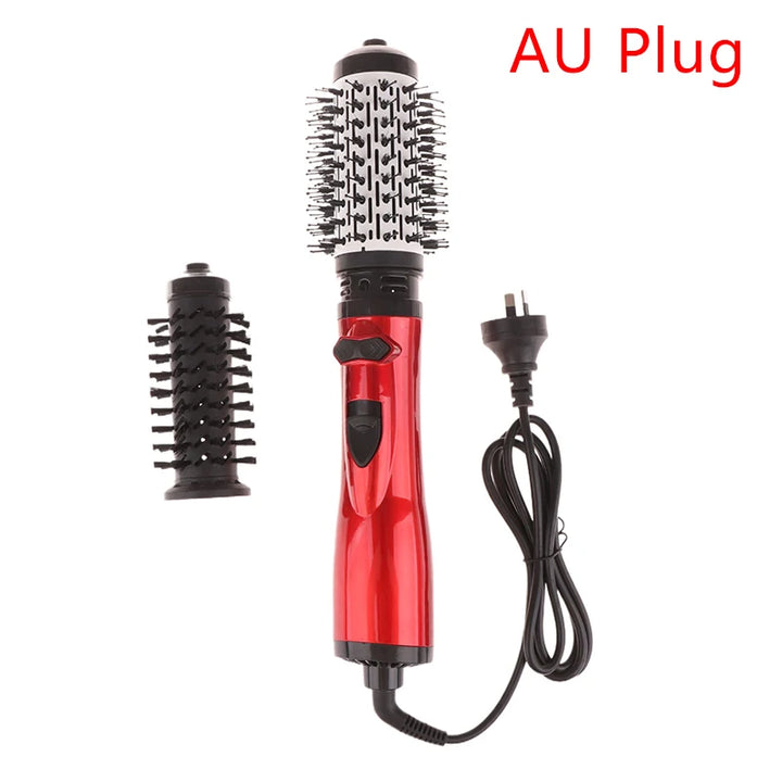 Hair Dryer Brush 3 In 1 Hot Air Spin Brush Curling Straightening Styling Auto-Rotating Ionic Round Blow Dryer Volumizer