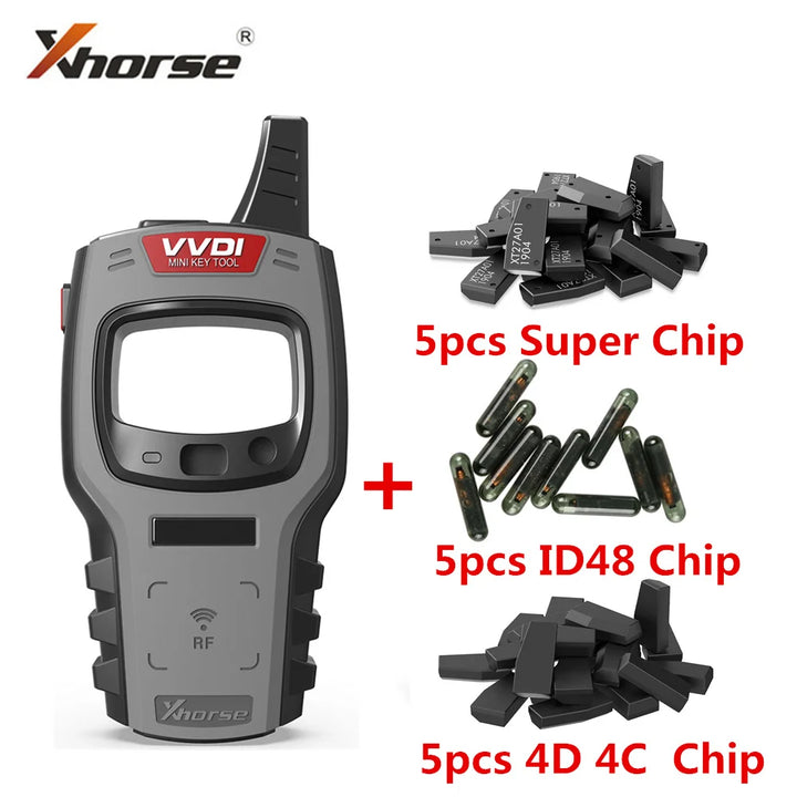 Xhorse VVDI Mini Key Tool Super Chip 4D 4C 46/ID48 Chip Car Remote Key Programmer Free 96bit 48-Clone Function No TOKEN XKB501EN