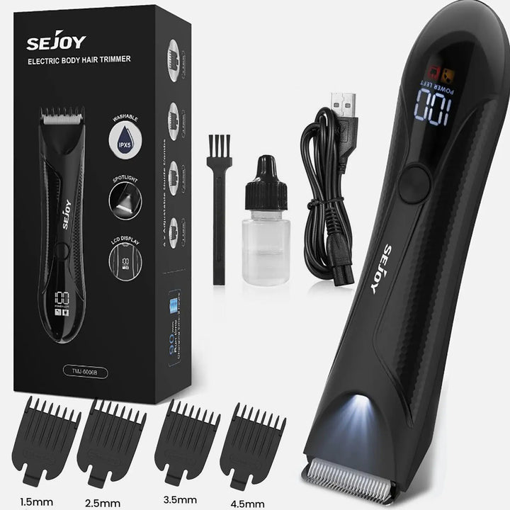 SEJOY Hair Trimmer Men Facial Beard Body Grooming Kits Electric Hair Clipper Nose Ear Trimer Rechargeable