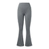 Fashion Micro Horn Leggings Women V-back Waist Sports Pants High Waist Push Up Butt Gym Pants Solid Slim Casual Leggings