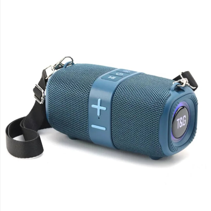 TG667 Crossbody LED light portable Bluetooth speaker, outdoor small and high appearance level, compatible with USB/AUX/TF/FM