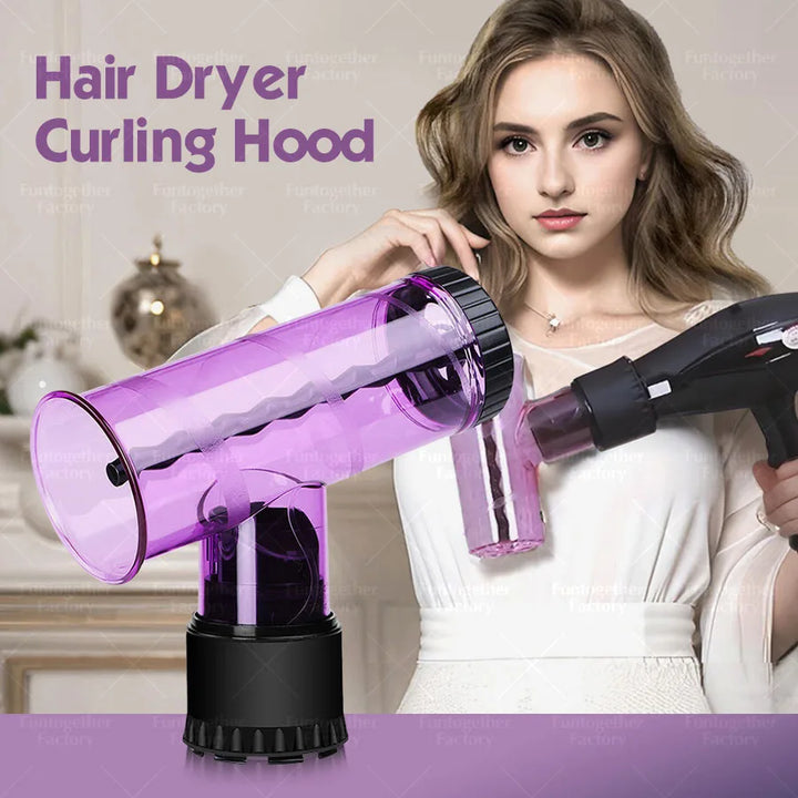 Lazy curling hair dryer curling cover, two curling modes, large waves/small waves, hair dryer accessories