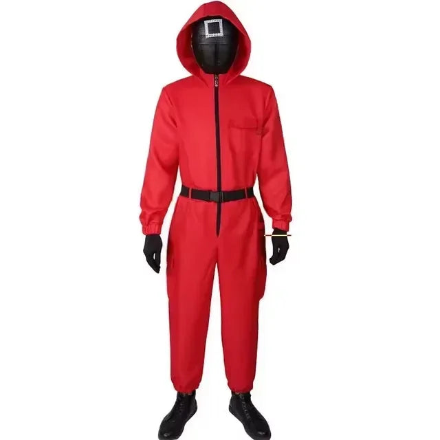 New Red Calamari Cosplay Costume Games Jumpsuit Party Tracksuit Outfits Props Role Play Classic Costume 123 Performance