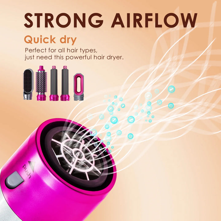 Multifunctional 5 In 1 Hair Dryer For Dyson Airwraps Hot Air Combing Brush Curling Iron Hair Straightener Hairdressing Tools