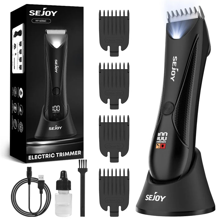 Sejoy Mens Body Hair Trimmer Pubic Hair Trimmer Ball Shaver Hair Cutting Machine