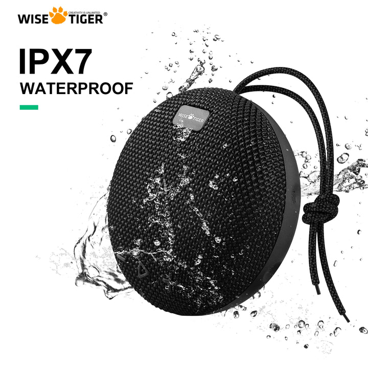 WISETIGER Bluetooth Speaker Portable Outdoor Sports Sound Box IPX7 Waterproof Wireless Stereo Surround BT5.0 Speaker with Bass